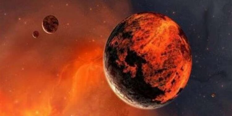 الكوكب الأحمر يقترن بالنجم البرتقالي غدا