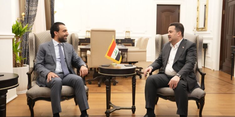 الحلبوسي يبحث مع السوداني مشروع قانون الموازنة