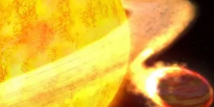 فيديو لـنجم يبتلع كوكبا يدور حوله ويفنيه تماما .. “فاجعة كونية”