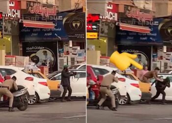 بغداد .. فيديو للحظة القبض على “مسلح “يطلق النار على المارة” في الشارع