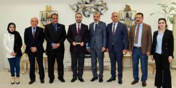 وكيل وزارة الثقافة والسياحة والآثار نوفل ابو رغيف يلتقي مدير وكالة العراقية نيوز والوفد المرافق له