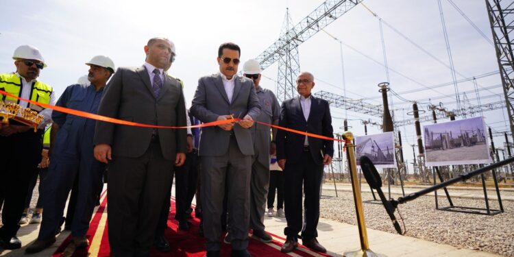 السوداني يفتتح محطات تحويلية للضغط العالي للطاقة الكهربائية