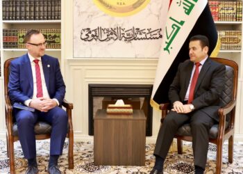 الأعرجي يستقبل مستشار الأمين العام للأمم المتحدة الخاص بـ(توثيق أدلة إدانة داعش الإرهابي)