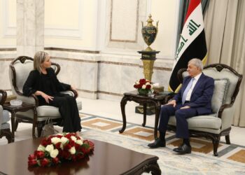 رئيس الجمهورية يستقبل الممثلة الخاصة للأمين العام للأمم المتحدة في العراق