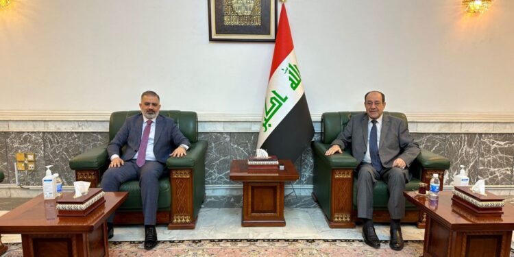 الكلابي والمالكي يتباحثان حول الية “دعم الحكومة واقرار الموازنة”