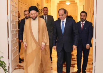 الحكيم يلتقي السيسي ويؤكد أهمية تعميق العلاقة مع جمهورية مصر العربية