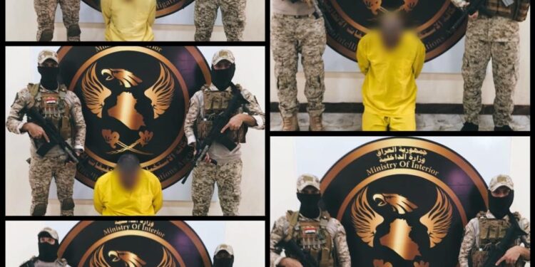 القبض على 5 متهمين بجريمة الارهاب في نينوى