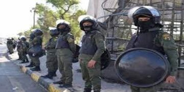 انتشــــار قوات حفظ النظام قرب ساحة مظفر