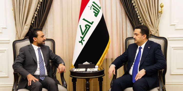 السوداني يستقبل رئيس مجلس النواب محمد الحلبوسي