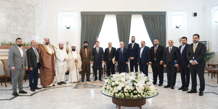 السوداني يستقبل أمير الإيزيديين في العراق والعالم، وبابا شيخ الديانة الإيزيدية
