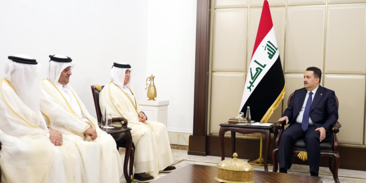 السوداني يستقبل وفداً من رجال الأعمال القطريين