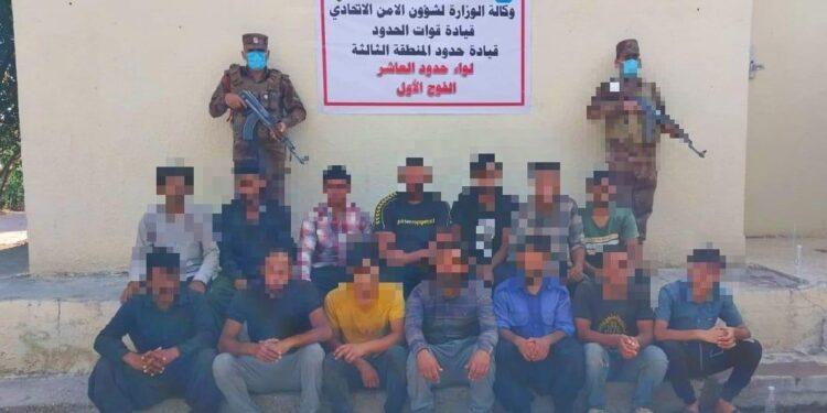 ميسان .. ضبط 14 أجنبيا حاولوا التسلل إلى البلاد عبر الشريط الحدودي