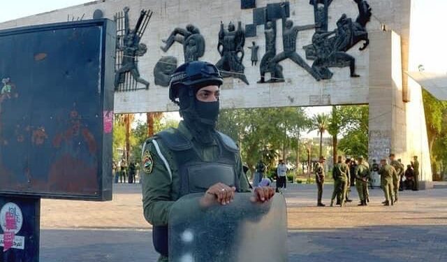 انتشار أمني كثيف في ساحة التحرير واستنفار امني