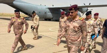 وصول رئيس أركان الجيش إلى قيادة عمليات كركوك