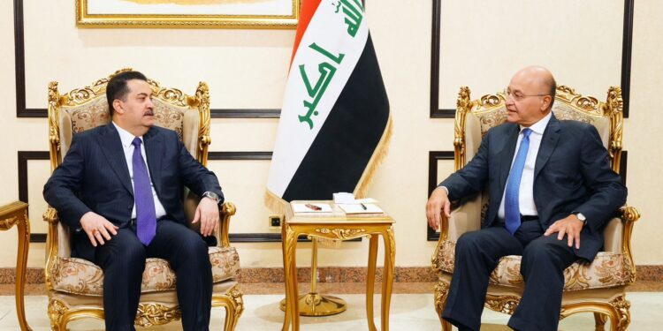 السوداني يلتقي رئيس الجمهورية السابق