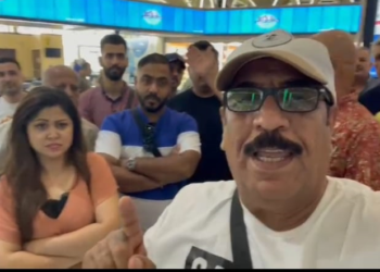 بالفيديو .. فنانون و مواطنون يعترضون على تأخر رحلتهم الجوية في مطار بغداد