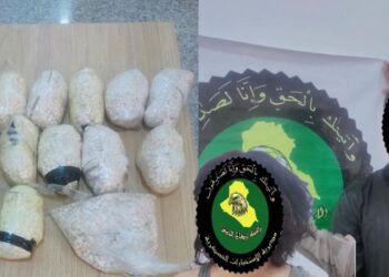 الانبار ..الاطاحة بتاجري للمخدرات بحوزتهما اكثر من ( 35000 ) حبة مخدرة