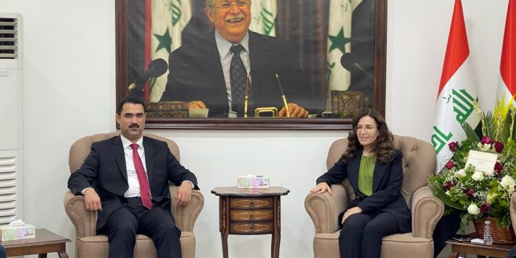 الخزرجي يلتقي عضو قيادة الاتحاد الوطني الكردستاني