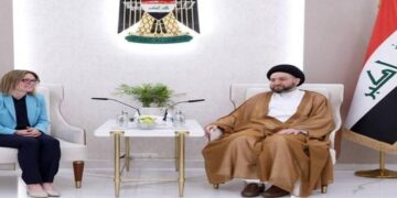 الحكيم يلتقي بسفيرة مملكة السويد
