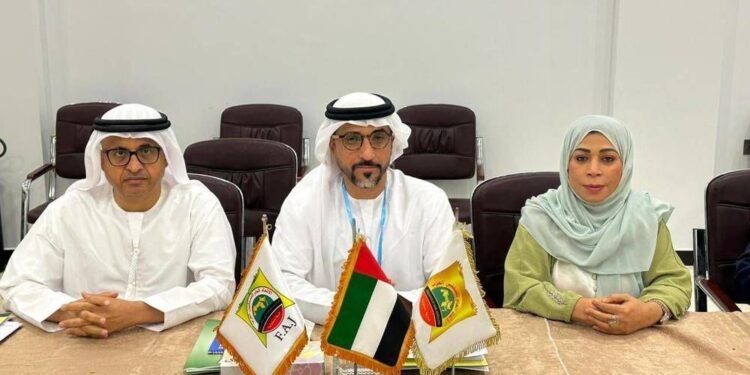 رئيس جمعية الصحفيين الاماراتية يؤكد أهمية دور اتحاد الصحفيين العرب في اطلاق برامج الدعم