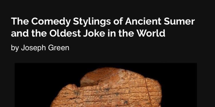 العثور على أقدم نُكتة في التاريخ منقوشة على لوح يعود للحضارة السومرية قبل أكثر من 4000 عام