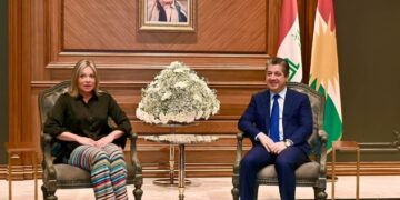 مسرور بارزاني يلتقي بلاسخارت