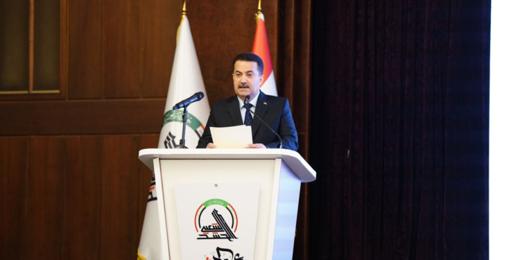 السوداني يحضر الحفل الرسمي بمناسبة ذكرى صدور فتوى الجهاد المباركة وتأسيس الحشد الشعبي