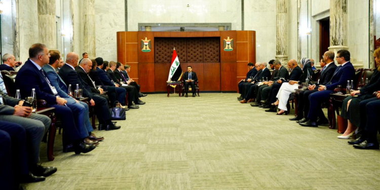 السوداني يستقبل وفد مجلس الأعمال العراقي الأمريكي