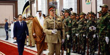السوداني يجري مراسم استقبال رسمي لأمير دولة قطر