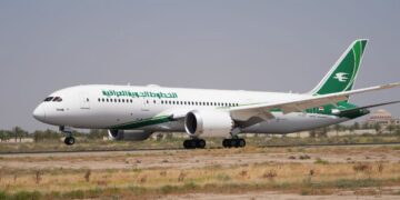 الخطوط الجوية العراقية تحتفل بوصول أول طائرة بوينج 787 دريملاينر