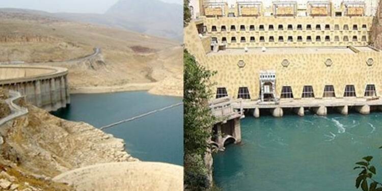 ارتفاع منسوب المياه في سدي دربنديخان ودوكان