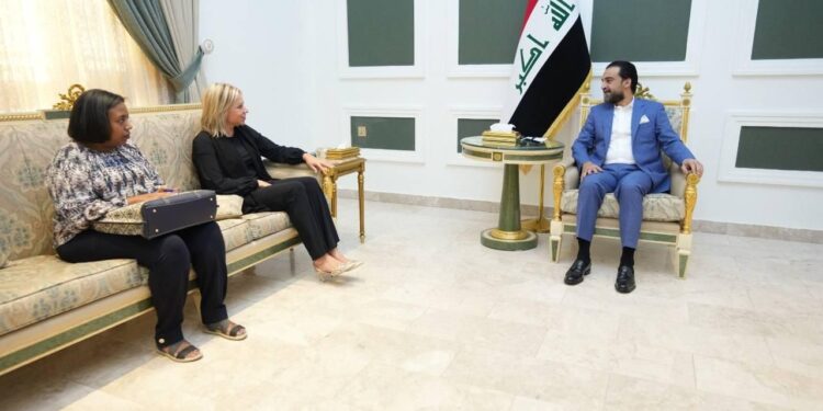 الحلبوسي يلتقي بلاسخارت