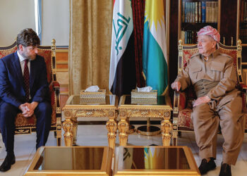 بارزاني يستقبل القنصل الفرنسي