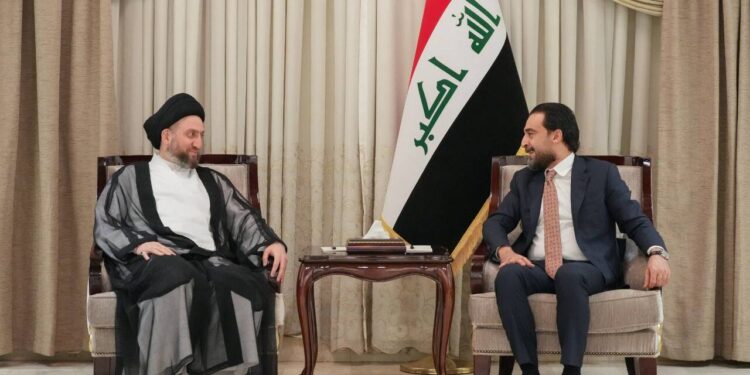 الحلبوسي والحكيم يؤكدان أهمية التعاون والتكامل بين السلطتين التشريعية والتنفيذية