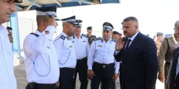 ثلاث محطات جديدة لوزير الداخلية في المثنى يزور خلالها مديرية الأحوال المدنية والمرور ويفتتح مشروع الكاميرات الأمني في المحافظة