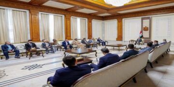 رئيس الجمهورية يستقبل وفدا من فلاحي ومزارعي مدينة كركوك