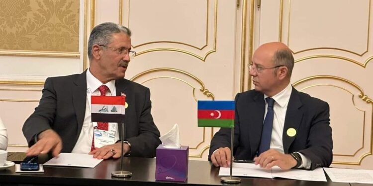 وزير النفط يلتقي وزير الطاقة الاذربيجاني