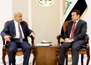 الاعرجي يلتقي مستشار رئيس الوزراء لحقوق الانسان