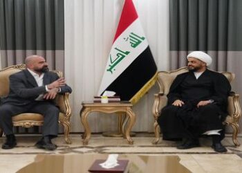 قيس الخزعلي يلتقي بافل طالباني