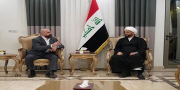 قيس الخزعلي يلتقي بافل طالباني