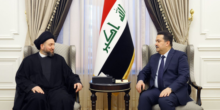 السوداني يستقبل عمار الحكيم