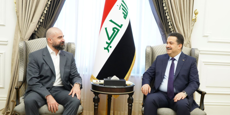 السوداني يستقبل رئيس الاتحاد الوطني الكردستاني