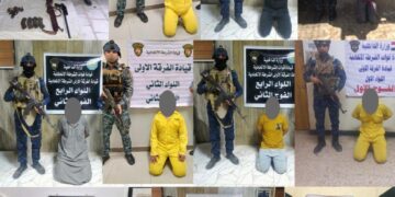 القبض على (14 متهماً ) بينهم امرأة بقضايا قانونية مختلفة في بغداد