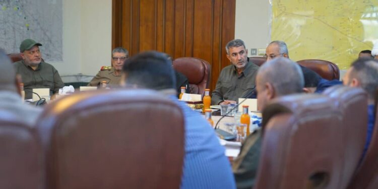 قادة الحشد يعقدون اجتماعا لتهيئة الخطة الأمنية والخدمية لزوار الإمام الحسين (عليه السلام)