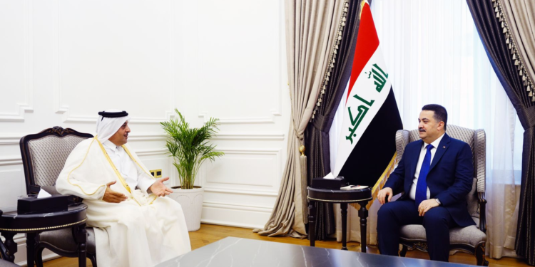 السوداني يستقبل السفير القطري في العراق
