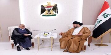 الحكيم يلتقي رئيس الوزراء الاسبق عادل عبد المهدي