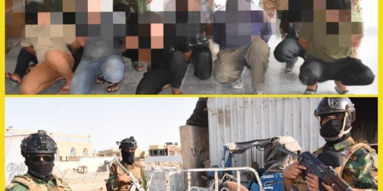 ذي قار .. القبض على 11 متهماً قطعوا طرقاً بالإطارات المحترقة