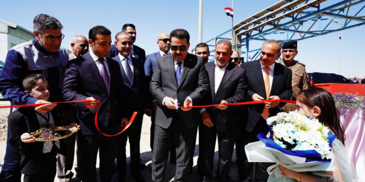 السوداني يفتتح مصنع الوطنية لإنتاج الإسفلت المؤكسد في محافظة المثنى