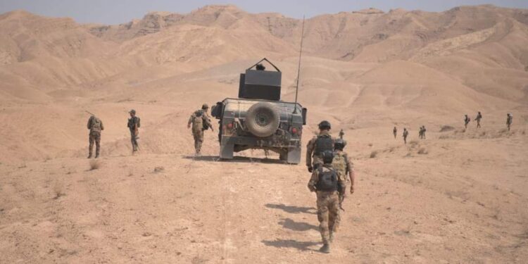 صلاح الدين .. جريح من الحشد يصد هجوم لداعش