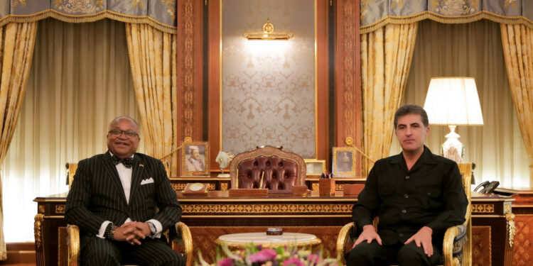 نيجيرفان بارزاني يودّع القنصل الأمريكي بعد انتهاء مهام عمله